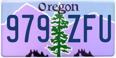 OR license plate 979ZFU