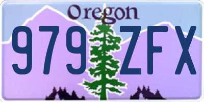 OR license plate 979ZFX