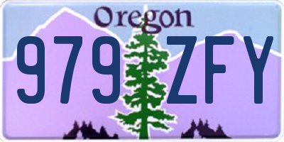 OR license plate 979ZFY
