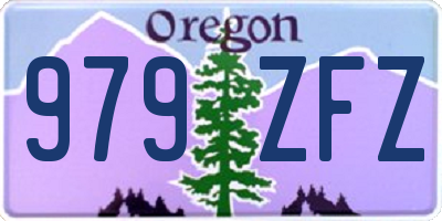 OR license plate 979ZFZ