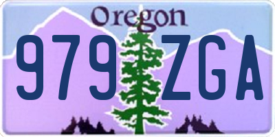 OR license plate 979ZGA