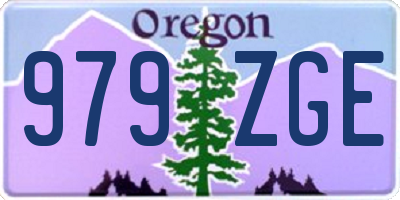 OR license plate 979ZGE