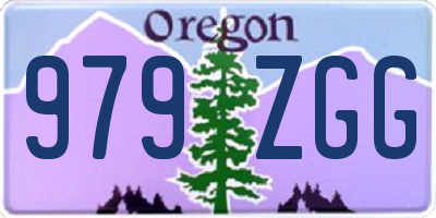 OR license plate 979ZGG