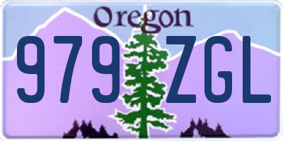 OR license plate 979ZGL