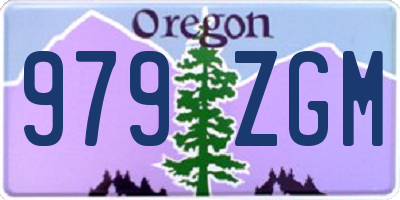 OR license plate 979ZGM