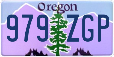 OR license plate 979ZGP