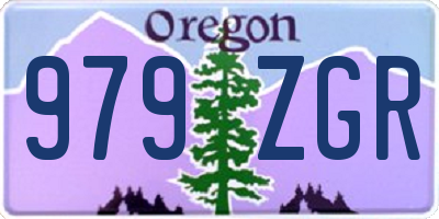 OR license plate 979ZGR