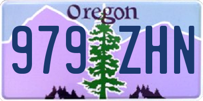 OR license plate 979ZHN