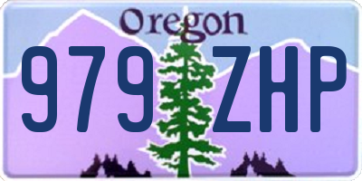 OR license plate 979ZHP