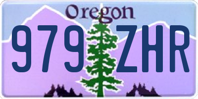 OR license plate 979ZHR