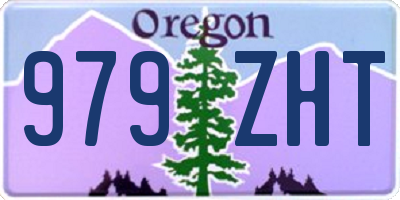 OR license plate 979ZHT