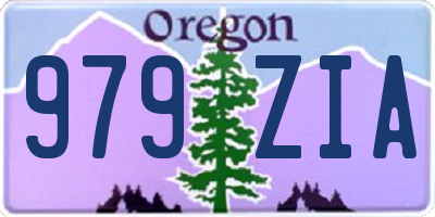 OR license plate 979ZIA