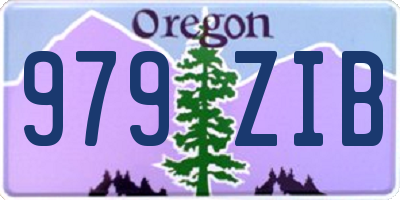 OR license plate 979ZIB
