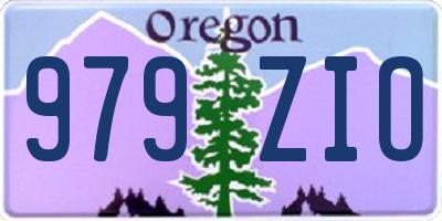 OR license plate 979ZIO