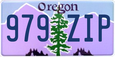 OR license plate 979ZIP