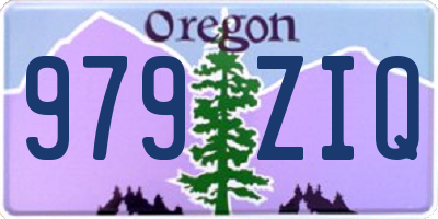 OR license plate 979ZIQ