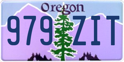 OR license plate 979ZIT