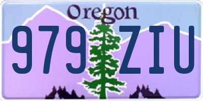 OR license plate 979ZIU