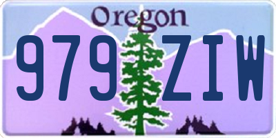 OR license plate 979ZIW