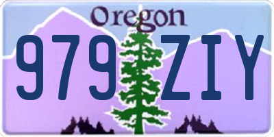 OR license plate 979ZIY