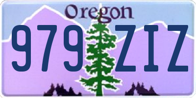 OR license plate 979ZIZ