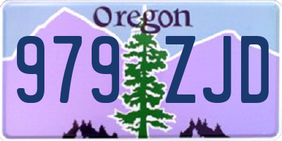 OR license plate 979ZJD