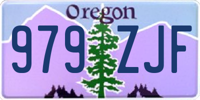 OR license plate 979ZJF