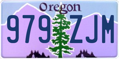 OR license plate 979ZJM