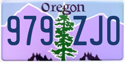 OR license plate 979ZJO