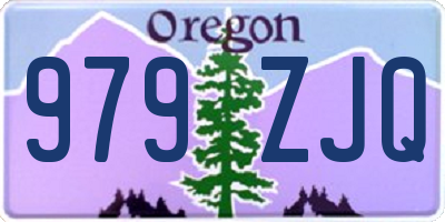 OR license plate 979ZJQ