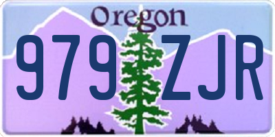 OR license plate 979ZJR