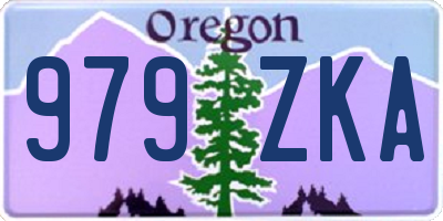 OR license plate 979ZKA