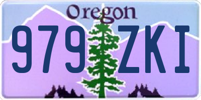 OR license plate 979ZKI