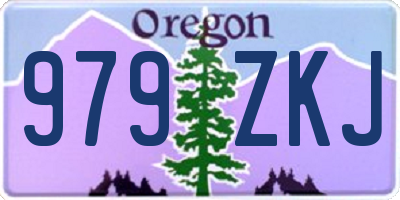 OR license plate 979ZKJ
