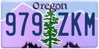 OR license plate 979ZKM