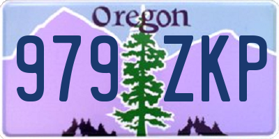 OR license plate 979ZKP