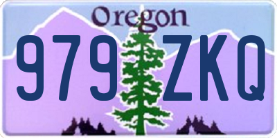OR license plate 979ZKQ