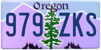 OR license plate 979ZKS