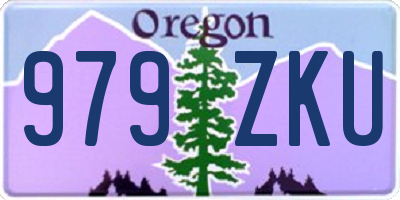 OR license plate 979ZKU