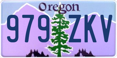 OR license plate 979ZKV