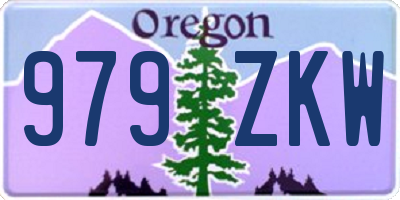 OR license plate 979ZKW