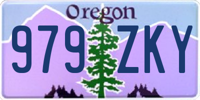OR license plate 979ZKY