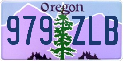 OR license plate 979ZLB
