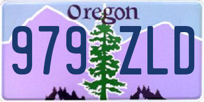 OR license plate 979ZLD
