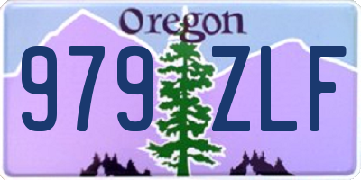 OR license plate 979ZLF