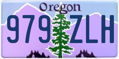 OR license plate 979ZLH