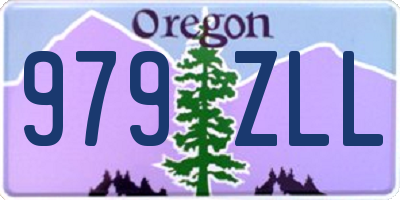OR license plate 979ZLL