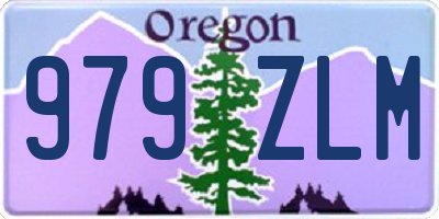 OR license plate 979ZLM