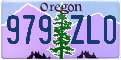 OR license plate 979ZLO
