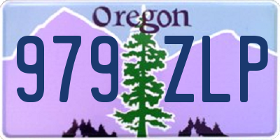 OR license plate 979ZLP